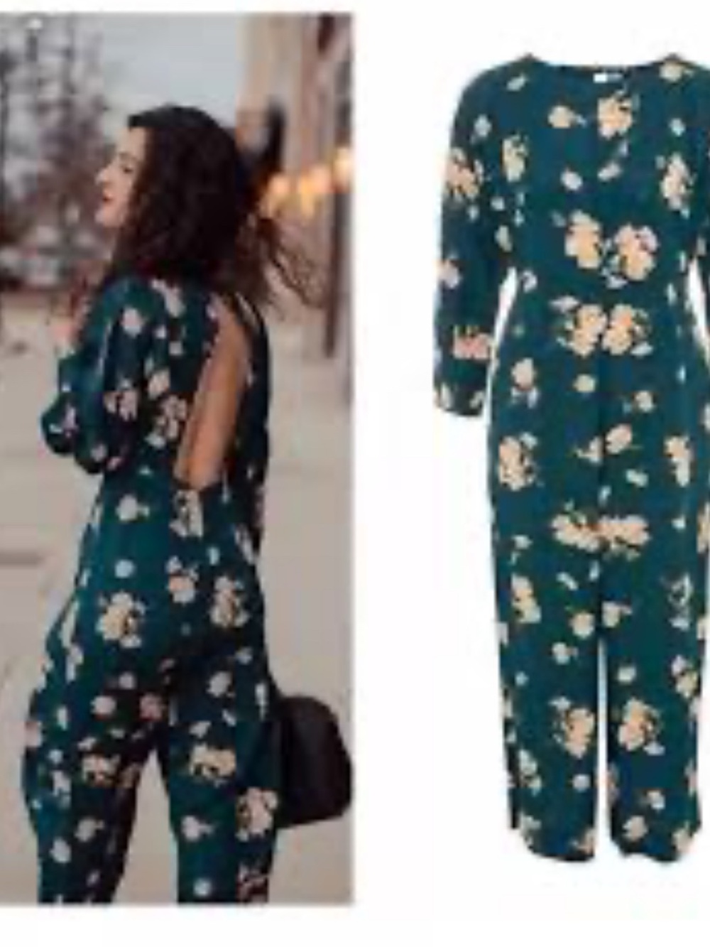 Topshop floral Jumpsuit